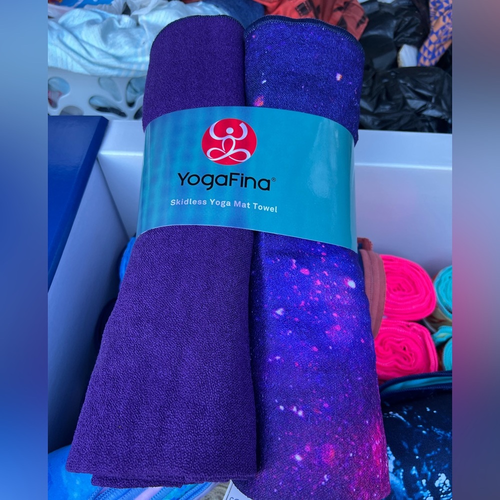 🧘‍♀️NEW- Non slip twin pack yoga mat/towel cover reversible